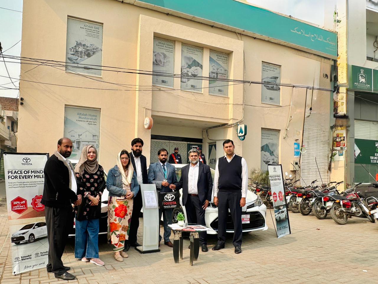 Activity performed at bank Alfalah islamic